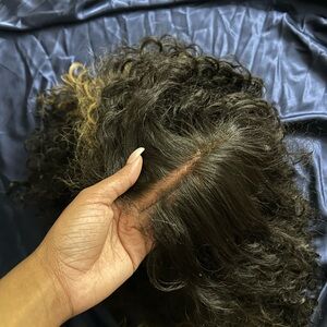 Curly Black and Brown Hair Wig